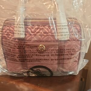 Mini Pink and Gold Quilted Bag